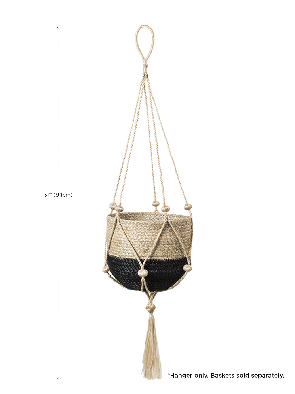 Boho Jute Plant Hanger Nadu – Handmade Macrame Style Hanging Planter for Indoor Plants