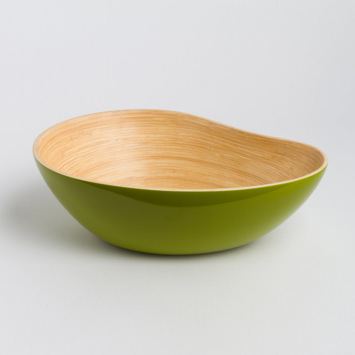 Bamboo Serving Bowl – Handmade Mango Shape Decorative Bowl for Kitchen & Dining
