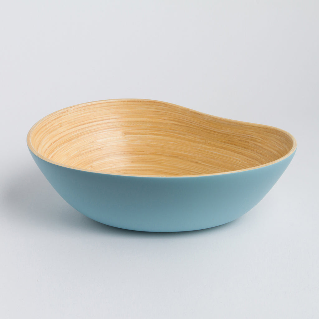 Bamboo Serving Bowl – Handmade Mango Shape Decorative Bowl for Kitchen & Dining