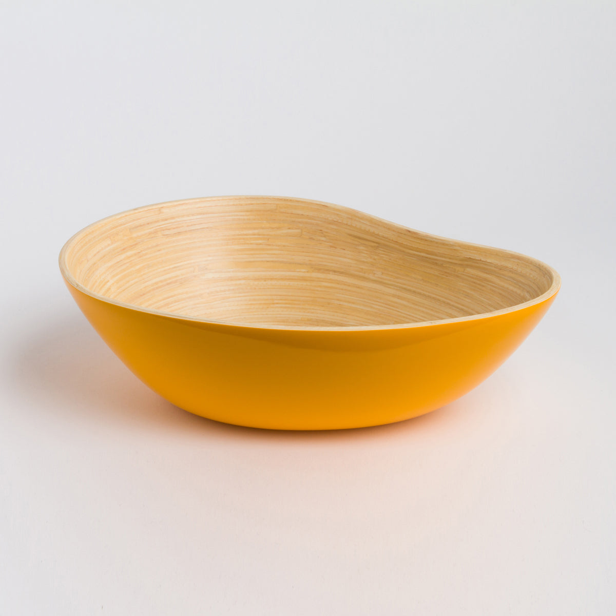 Bamboo Serving Bowl – Handmade Mango Shape Decorative Bowl for Kitchen & Dining