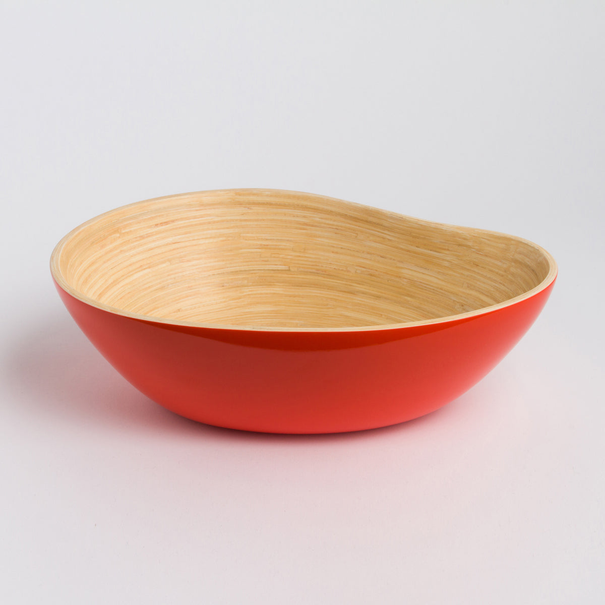 Bamboo Serving Bowl – Handmade Mango Shape Decorative Bowl for Kitchen & Dining