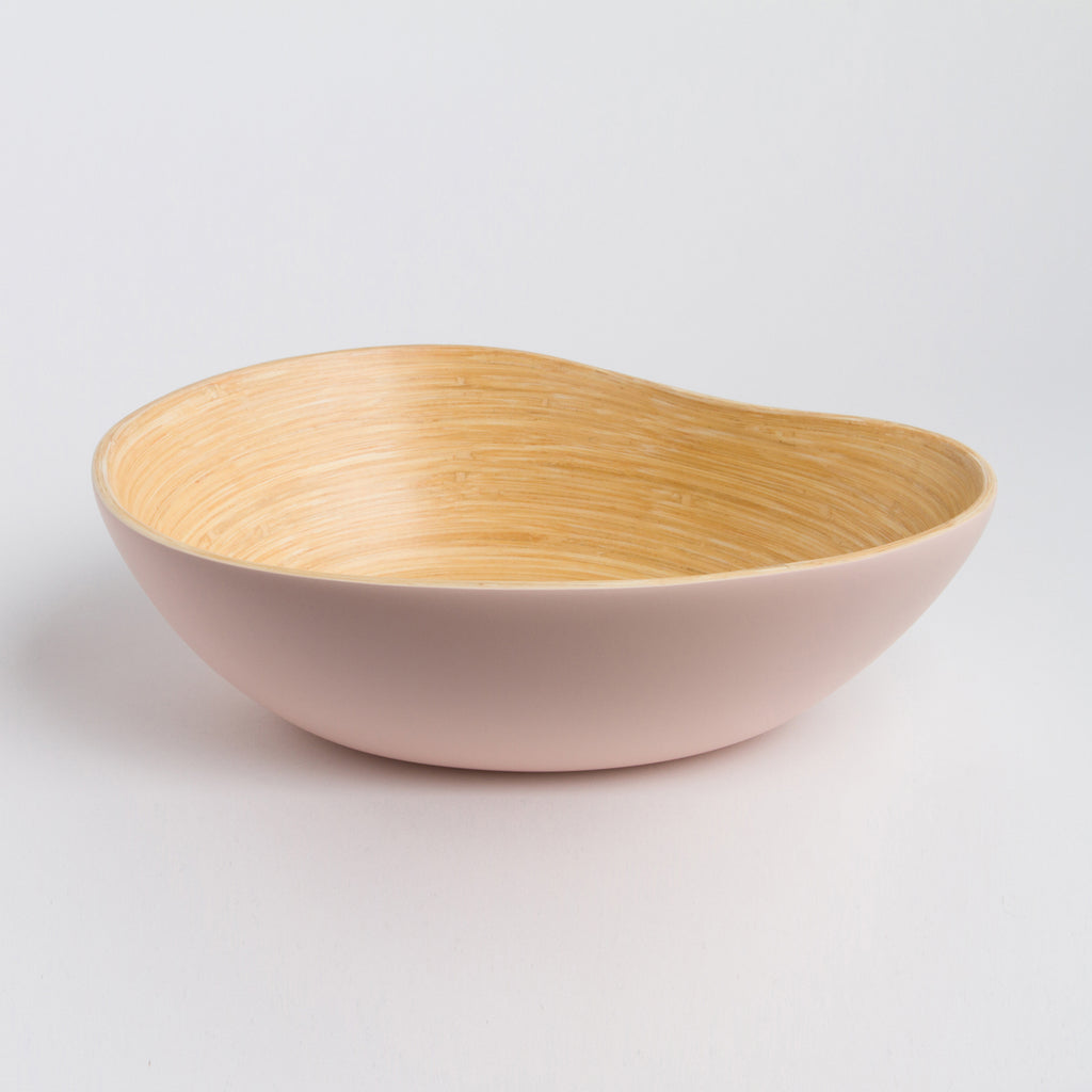 Bamboo Serving Bowl – Handmade Mango Shape Decorative Bowl for Kitchen & Dining