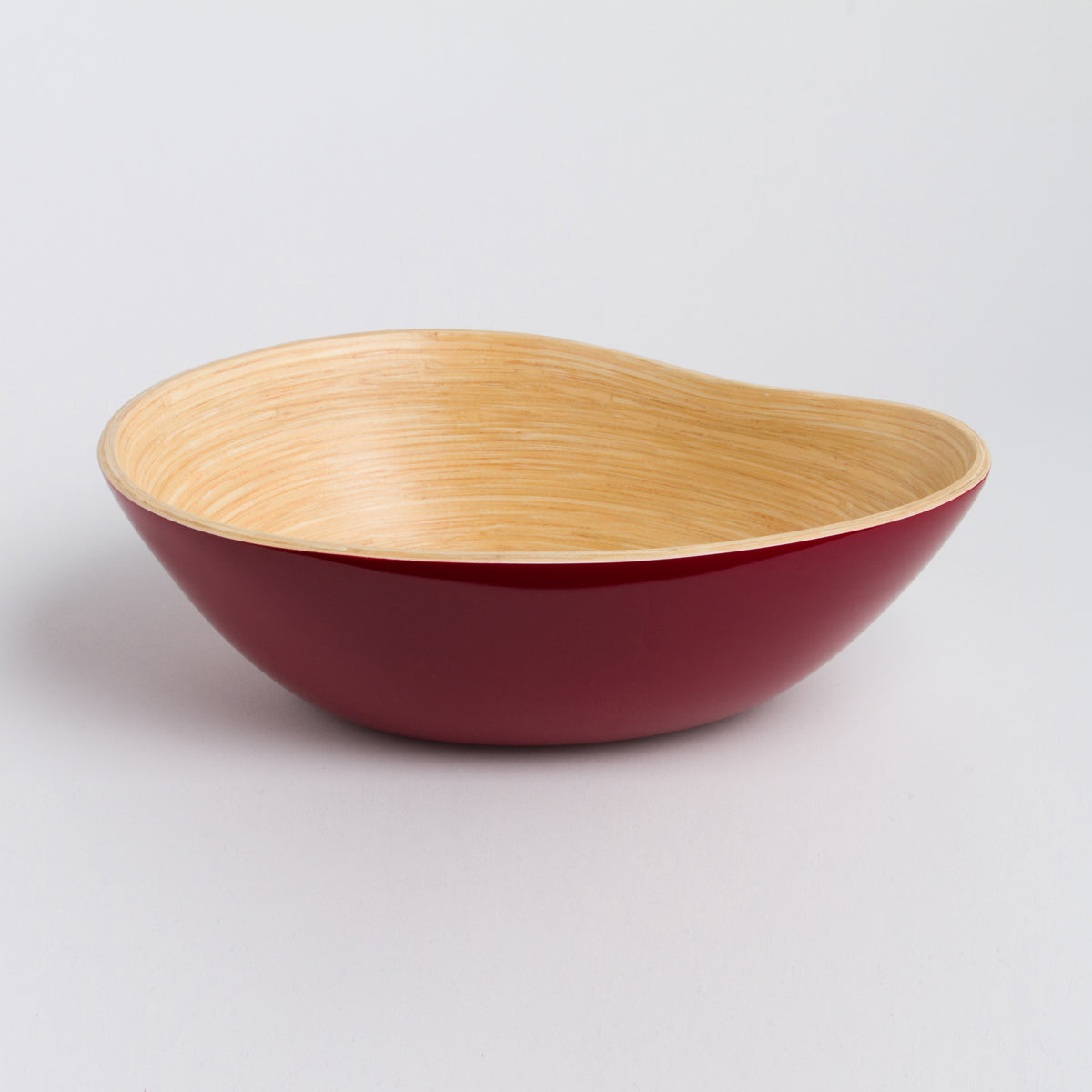 Bamboo Serving Bowl – Handmade Mango Shape Decorative Bowl for Kitchen & Dining