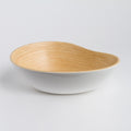Bamboo Serving Bowl – Handmade Mango Shape Decorative Bowl for Kitchen & Dining