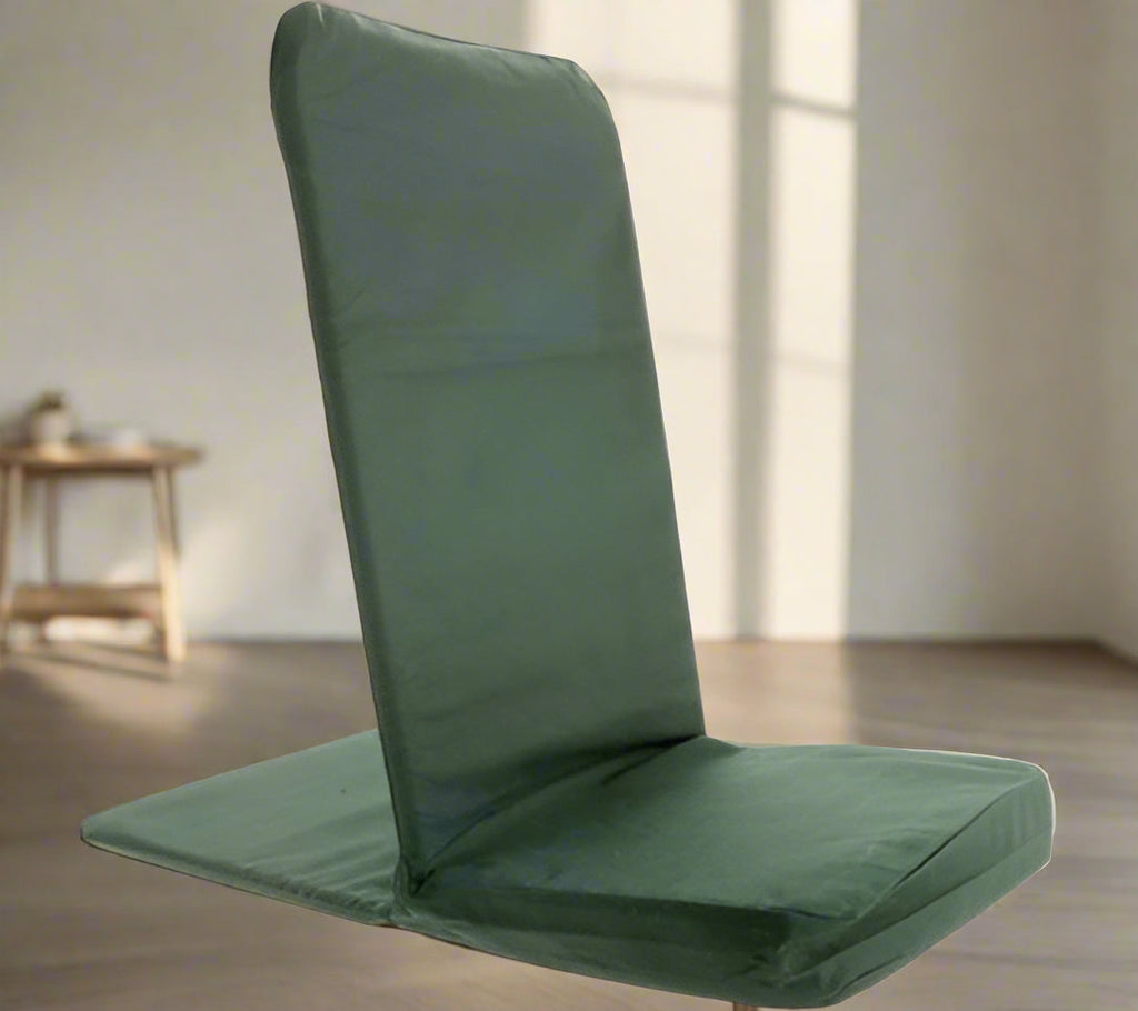Folding Meditation Floor Chair with Back Support – Portable Yoga & Mindfulness Seat