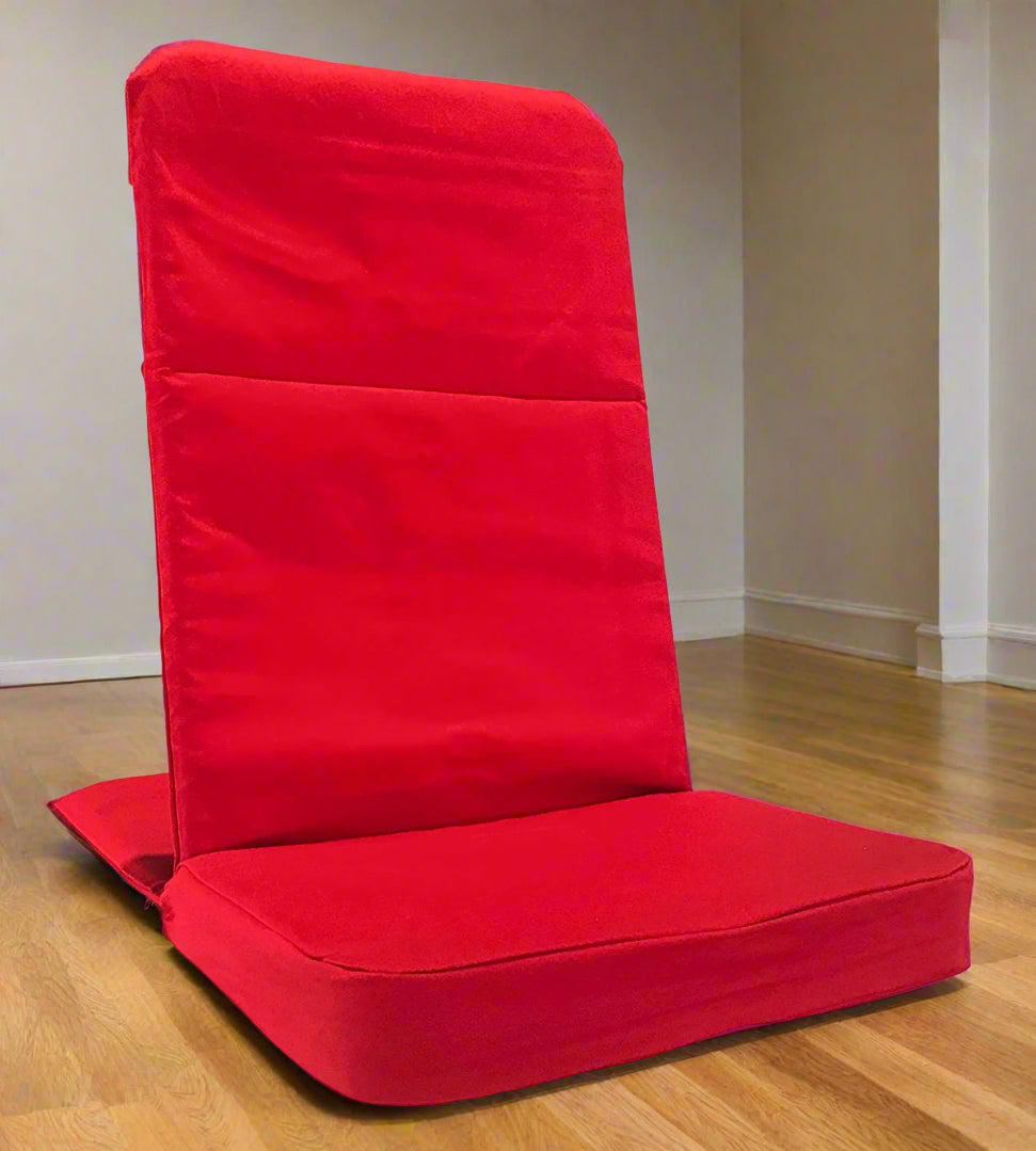Folding Meditation Floor Chair with Back Support – Portable Yoga & Mindfulness Seat